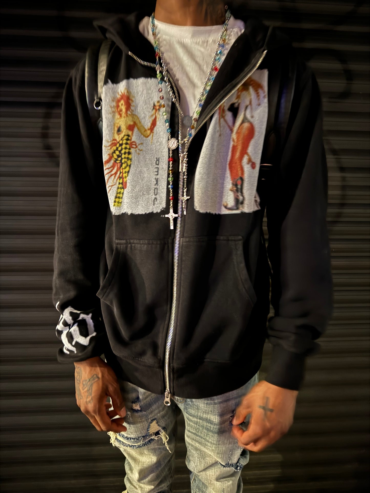 BLACK “PICK A CARD” HOODIE